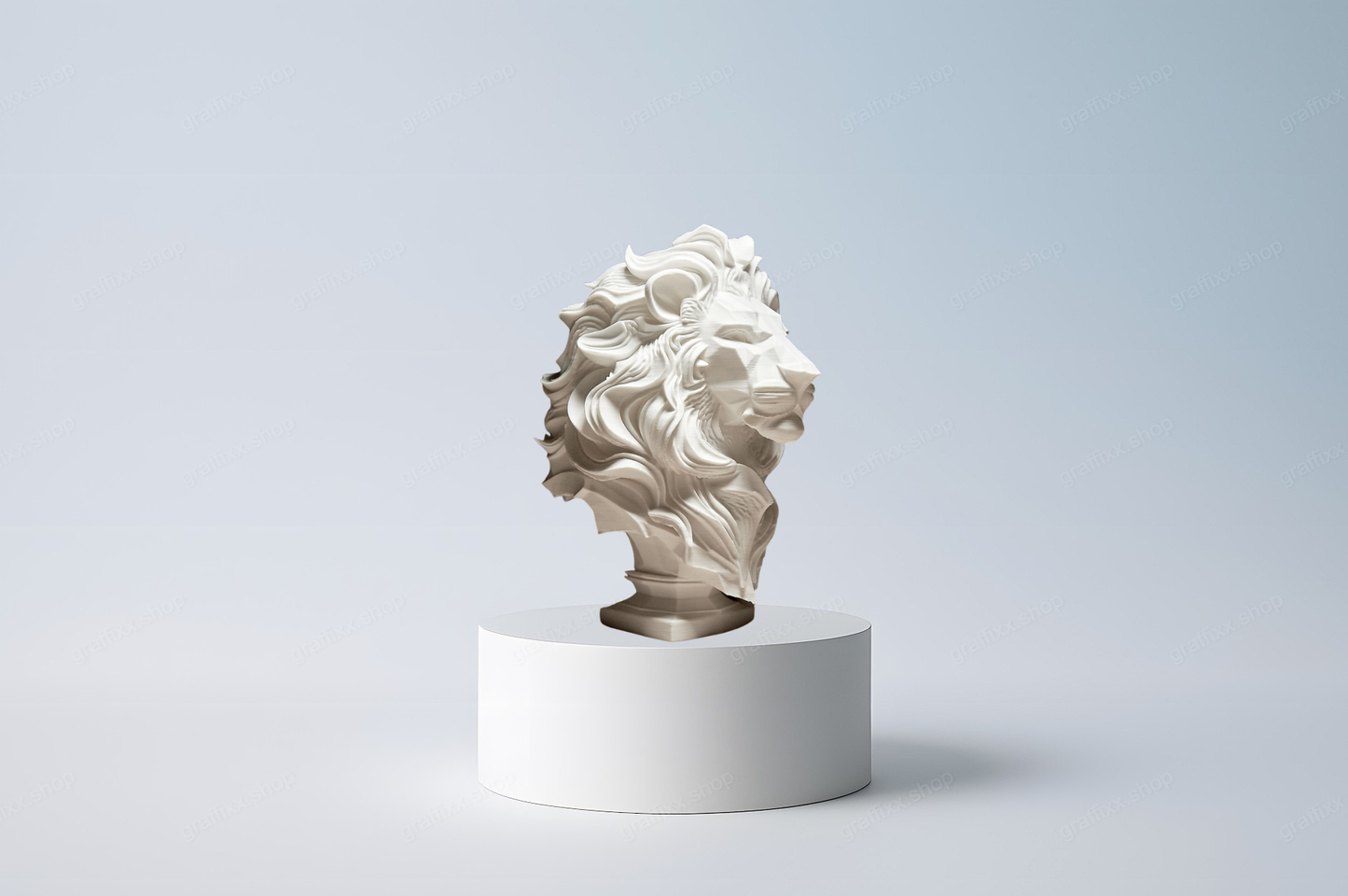 🦁 Eleganter Löwe – Skulptur Statue