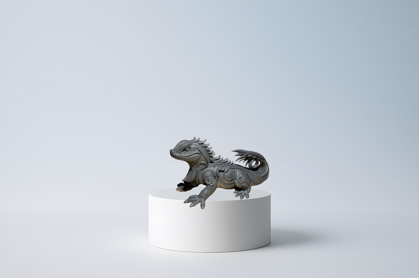 🦎 Designer Leguan – Tier Figur