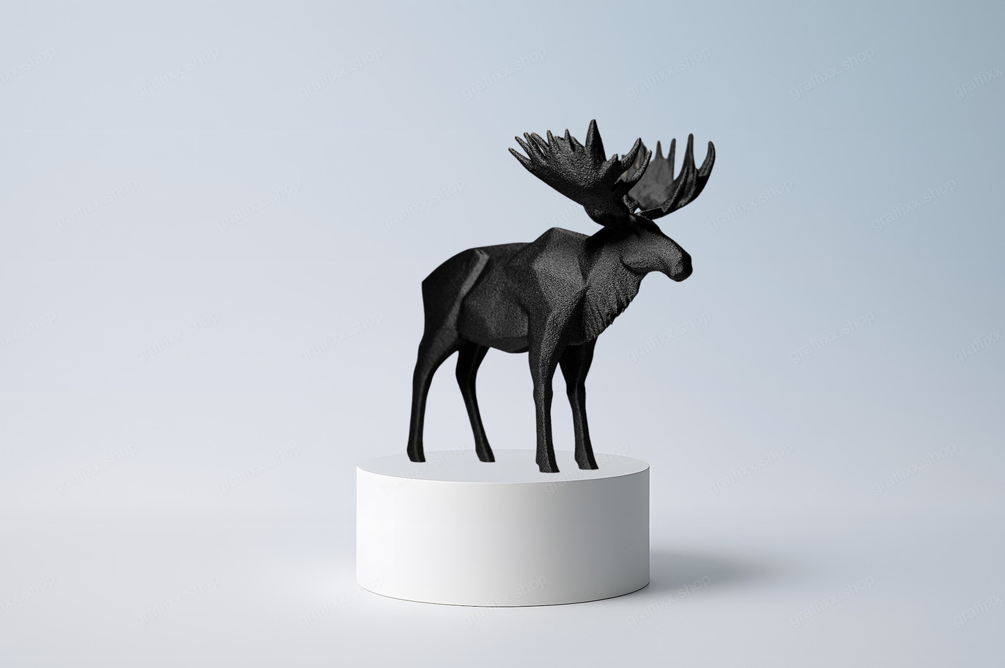 🦌 Elch – Lowpoly Figur