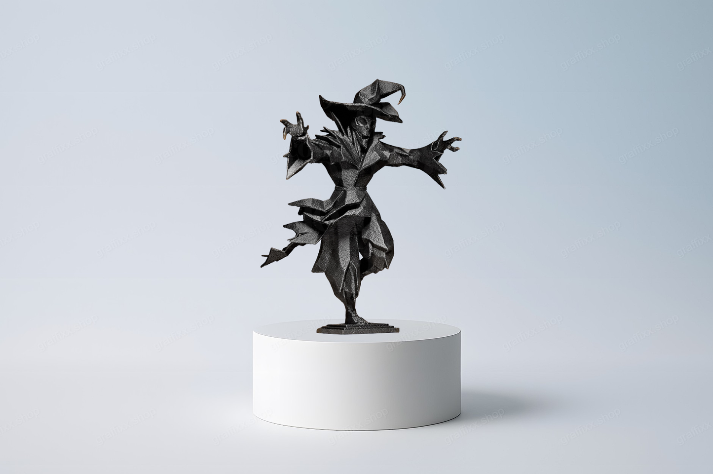 🌾 Vogelscheuche Lowpoly – 3D-gedruckte Designer Figur