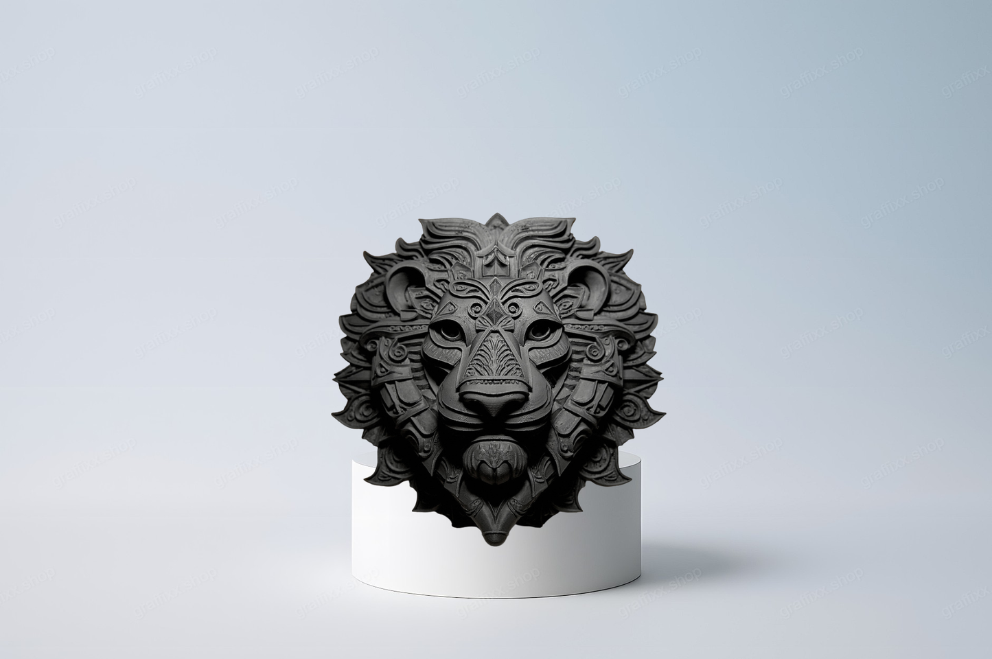 🦁 Löwen Relikt 1 – Designer Skulptur