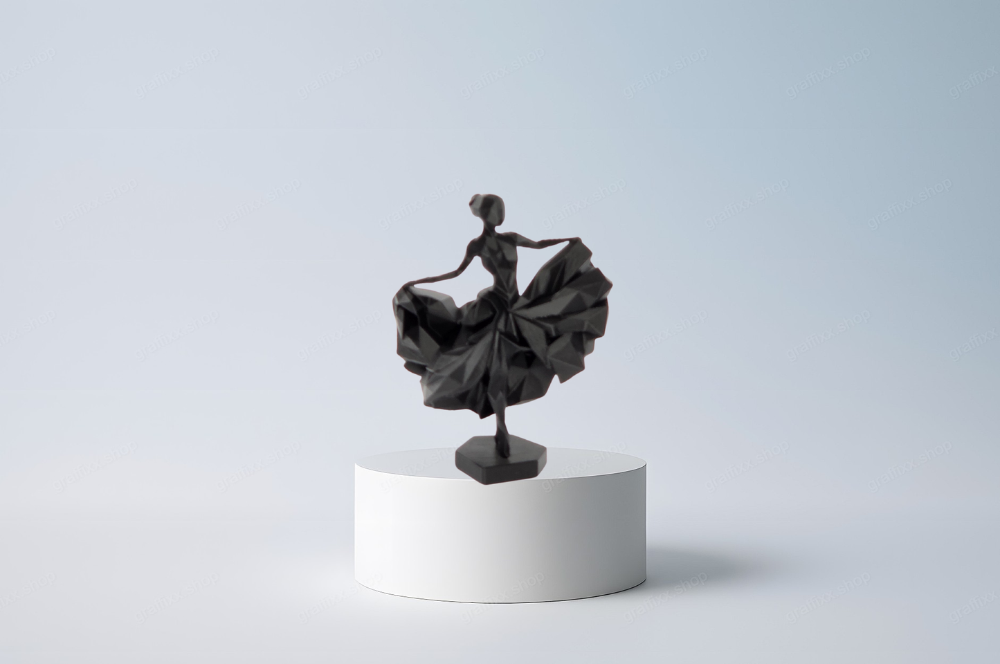 🩰 Geometrische Ballerina – Figur