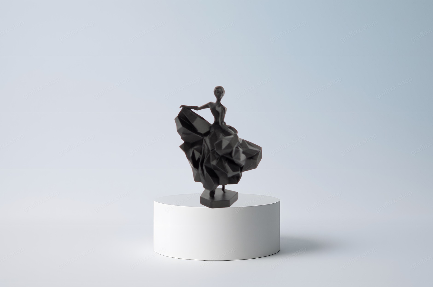 🩰 Geometrische Ballerina – Figur