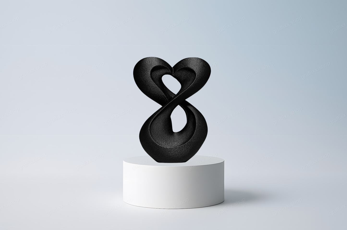 💖 Unendliche Gnade – Herzförmige abstrakte Statue (Kopie)