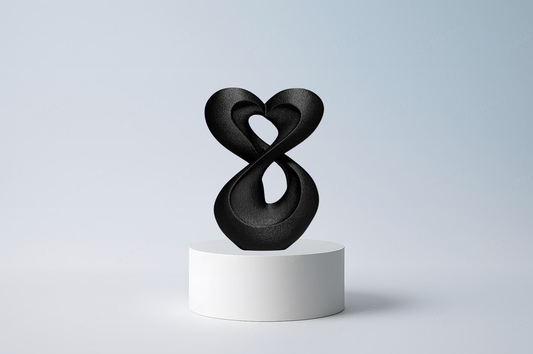 💖 Unendliche Gnade – Herzförmige abstrakte Statue (Kopie)
