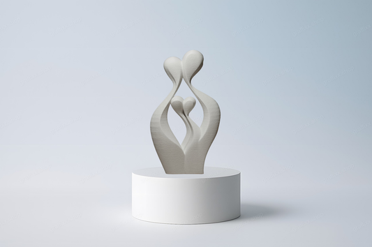 👨👩👧👦 Abstrakte FAMILY - Skulptur
