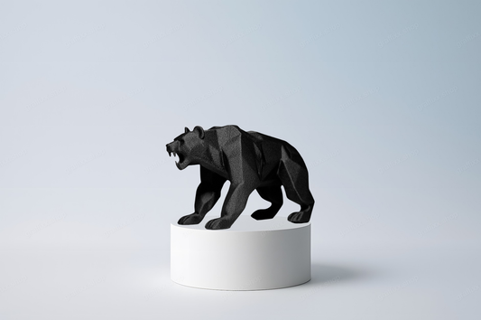 🐻 Designer Bär – Dekor Lowpoly Figur