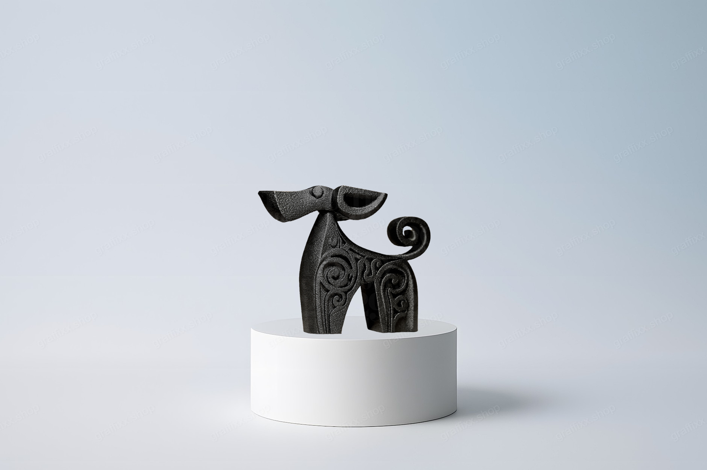 🐕 Abstrakter Hund – Figur