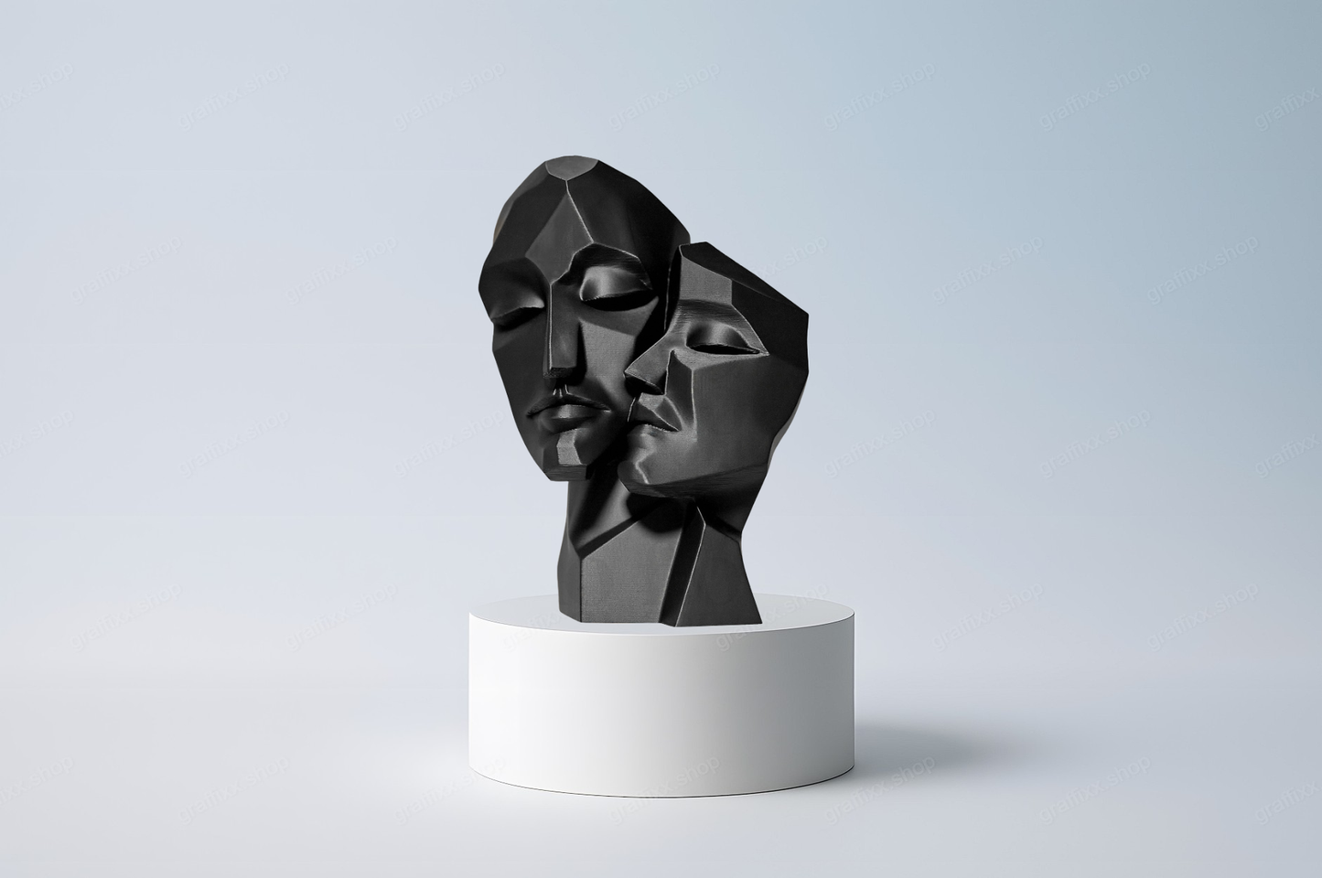 🗿 Designer Statue – Zwei Gesichter der Eleganz