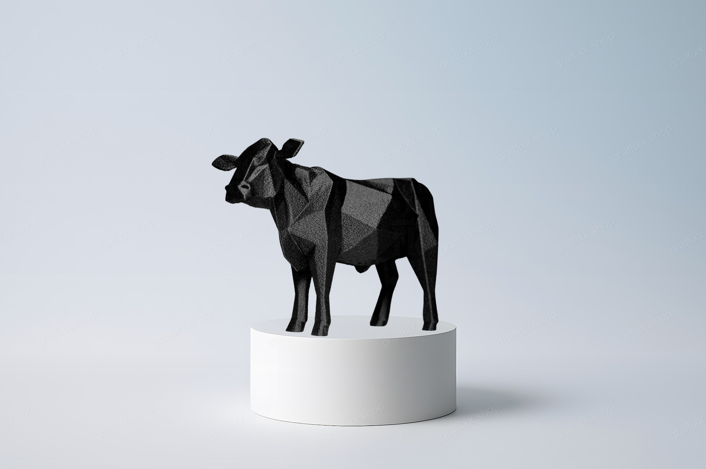 🐄 Kuh – Geometrische Figur Lowpoly