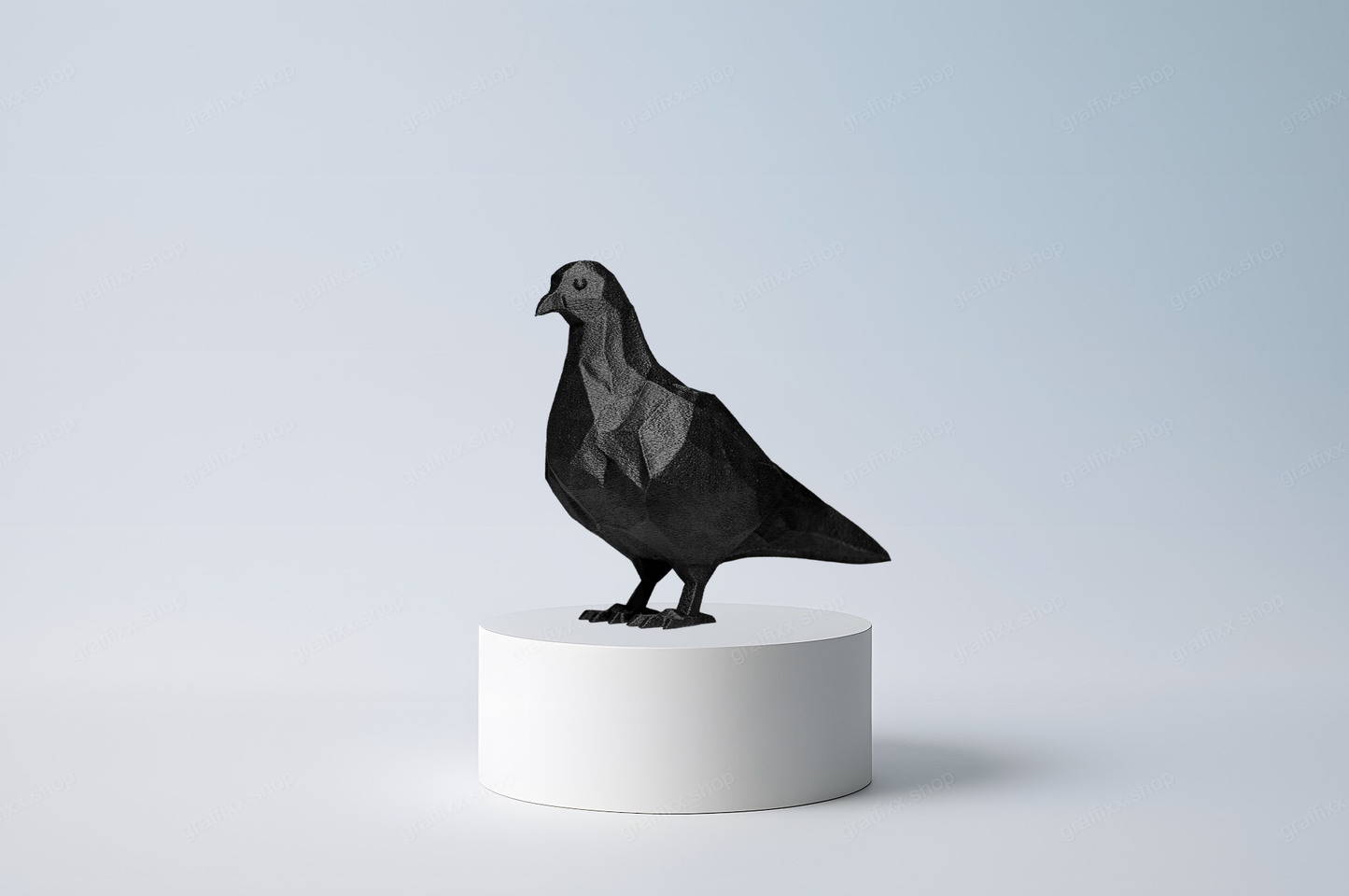 🕊️ Geometrische Taube – Lowpoly Figur