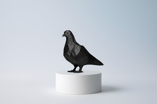 🕊️ Geometrische Taube – Lowpoly Figur