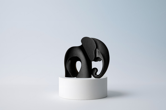 🐘 Moderne Elefantenfigur – 3D-gedruckte Designer Skulptur