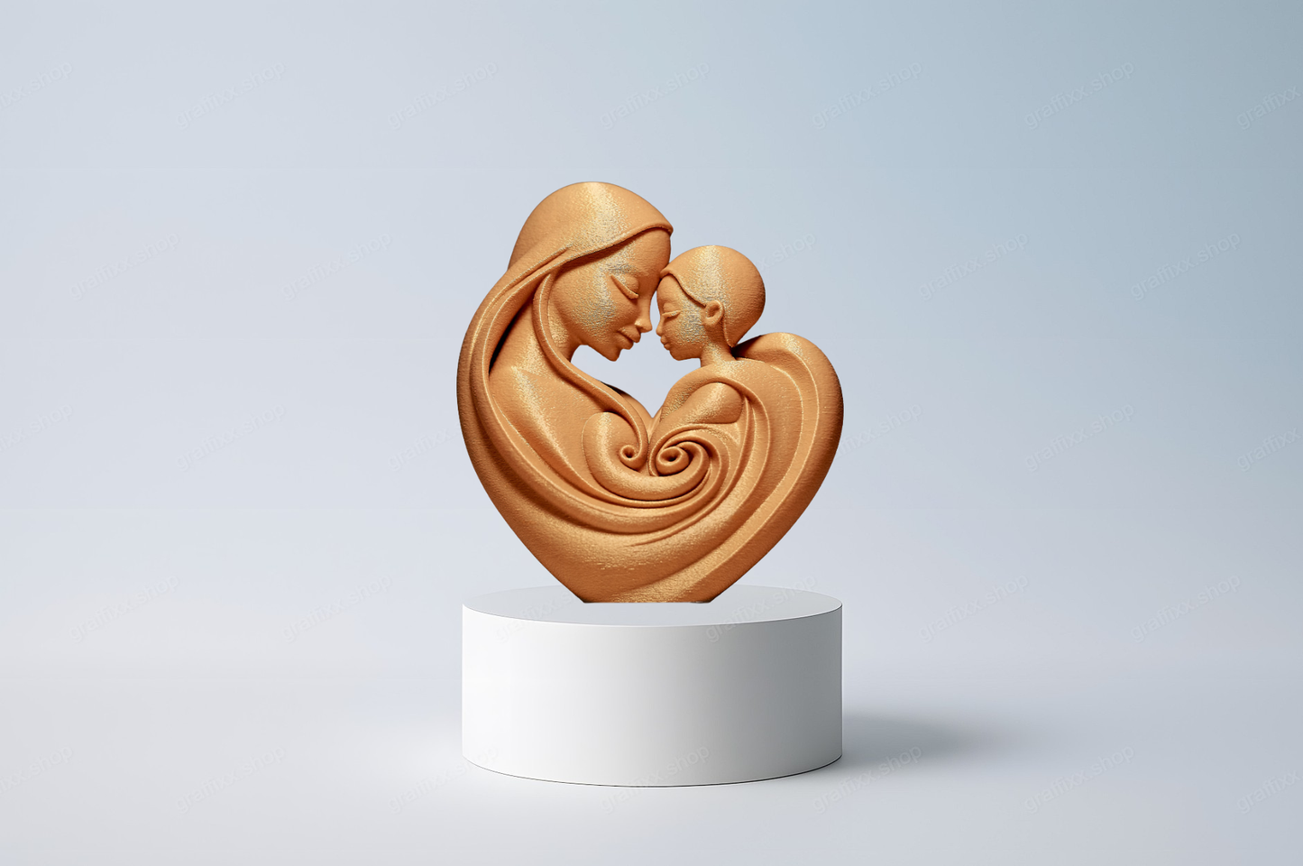 🤱 Mutter mit Kind – emotionale Skulptur
