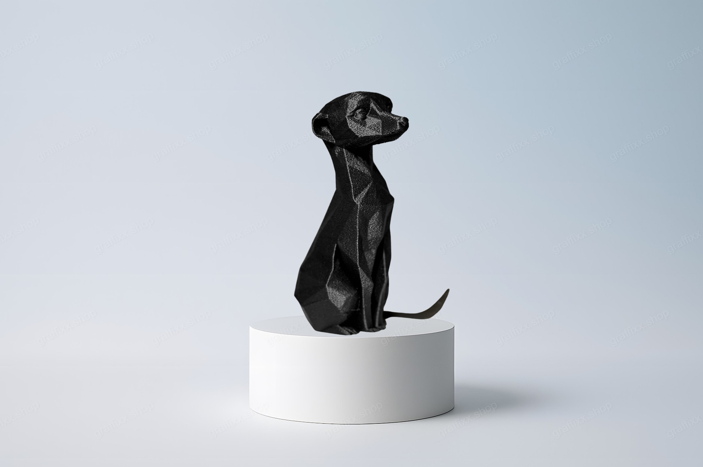 🐾 Designer Erdmännchen – Geometrische Figur