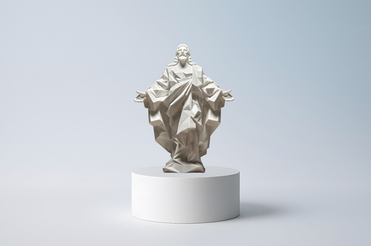 ✝️ Jesus – Geometrische Statue