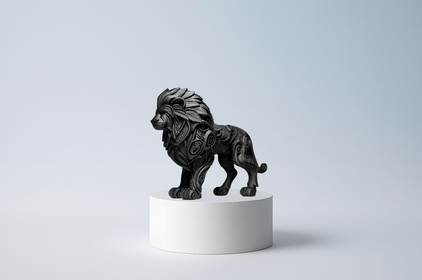 🦁 Designer Lion 2 – Skulptur