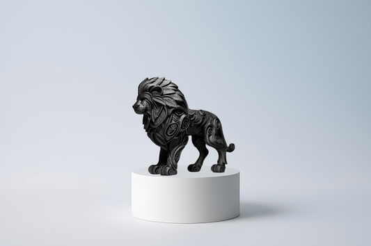 🦁 Designer Lion 2 – Skulptur