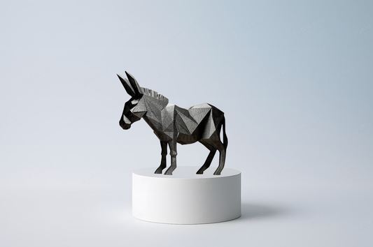 🐴  Esel – Lowpoly Tierfigur