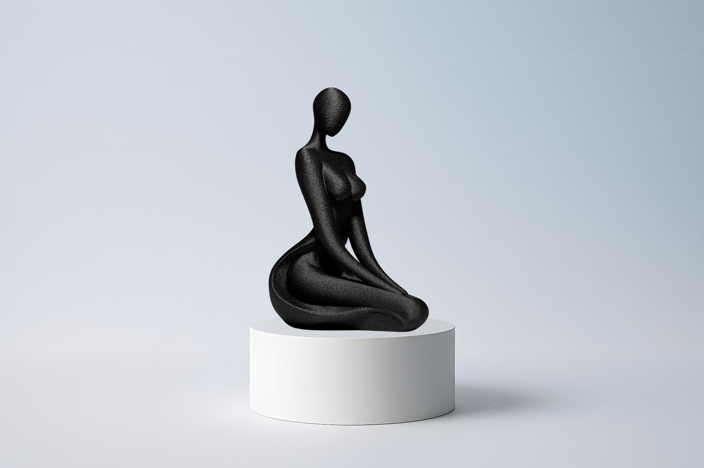 🌹 Sinnliche Frau Statue – 3D-gedruckte Designer Skulptur
