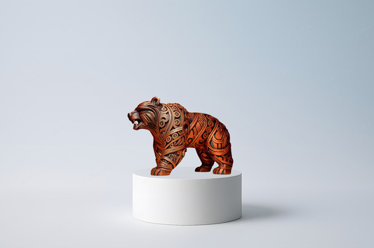 🐻 Designer Bär – Skulptur
