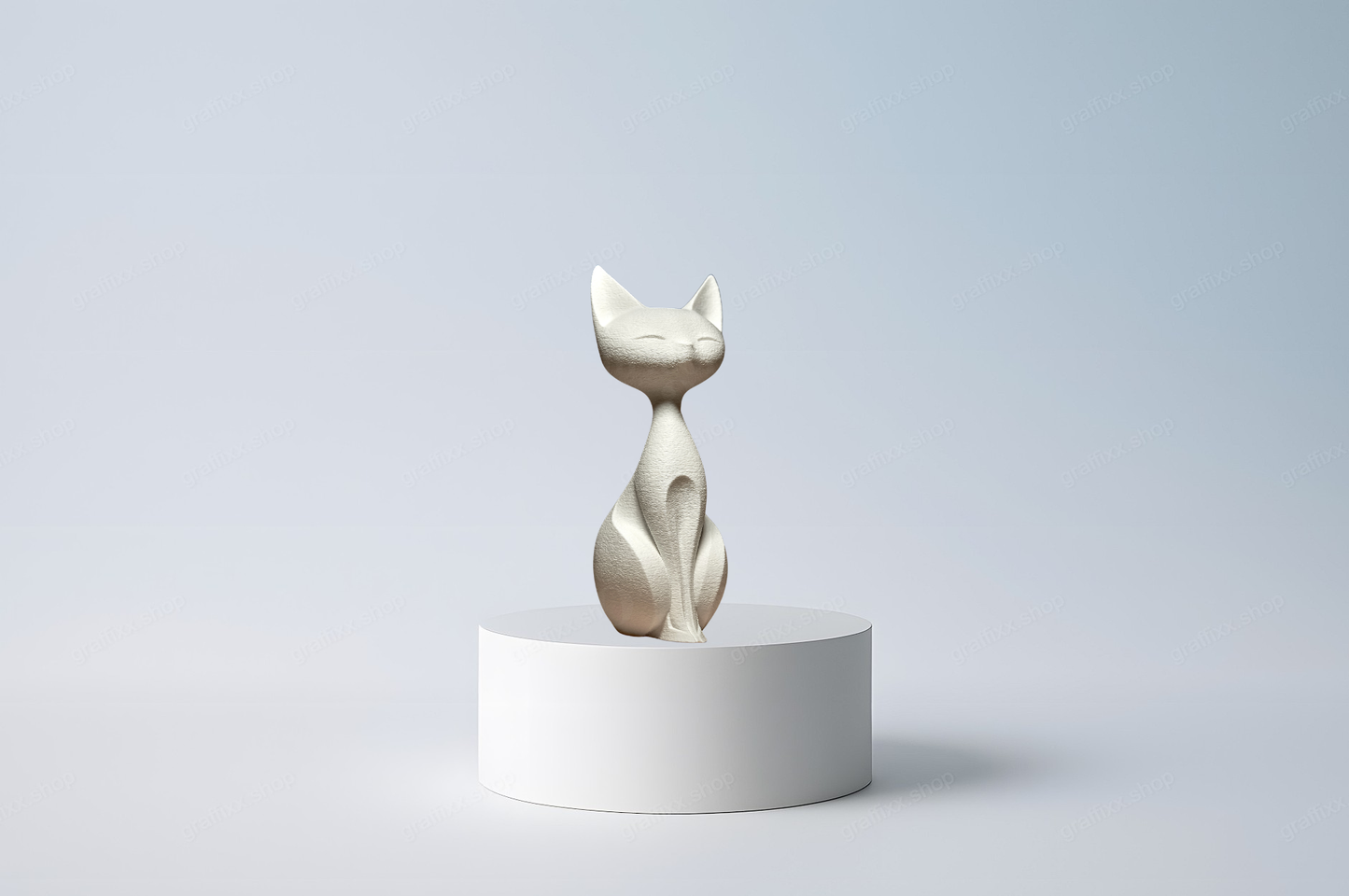 🐱 Elegante Katze 1 – Skulptur