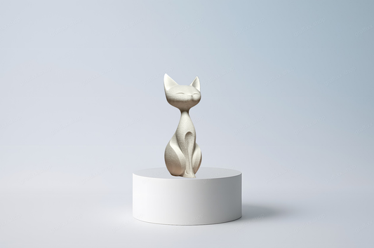 🐱 Elegante Katze 1 – Skulptur