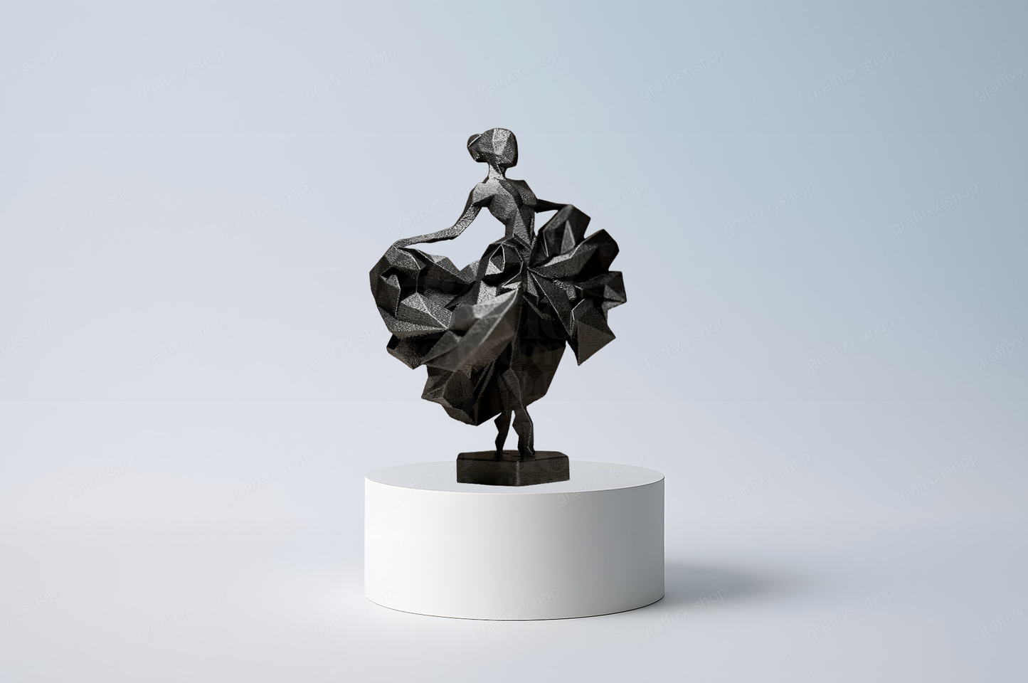 🩰 Geometrische Ballerina – Figur