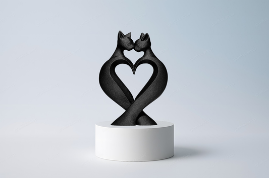 🐱 Die Liebe der Katze – Skulptur