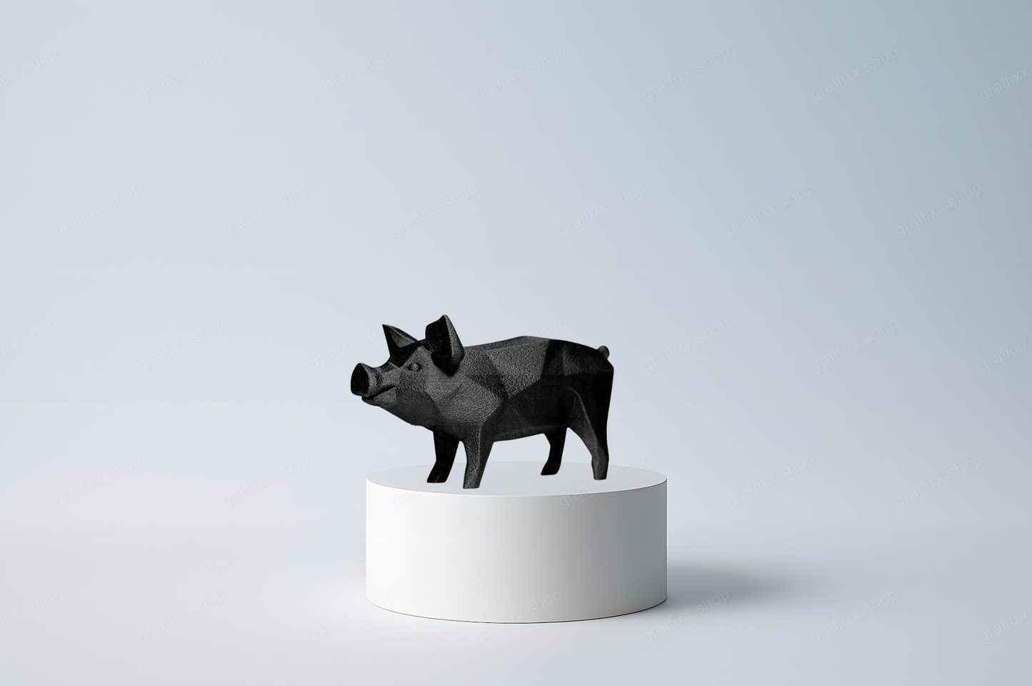 🐖 Geometrisches Schwein – Lowpoly Figur