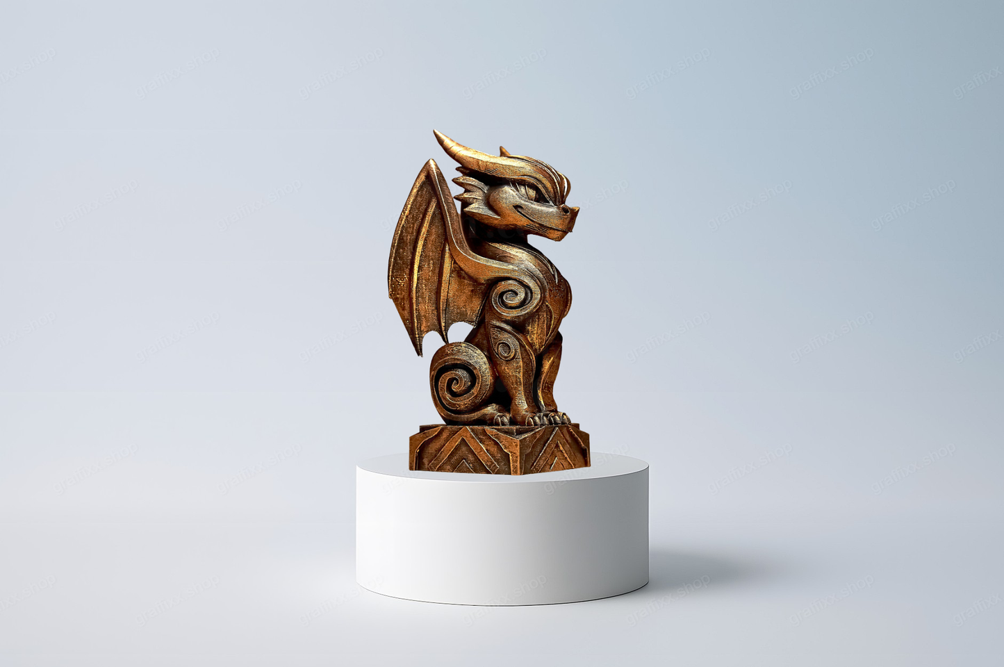 🐲 Designer Drache 2 – Statue Figur