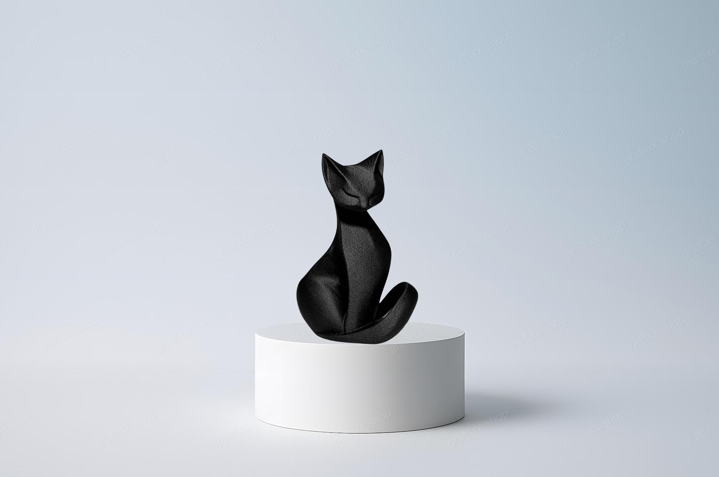 🐱 Geometrische Katzenfigur – Designer katze