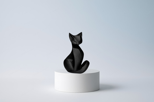 🐱 Geometrische Katzenfigur – Designer katze