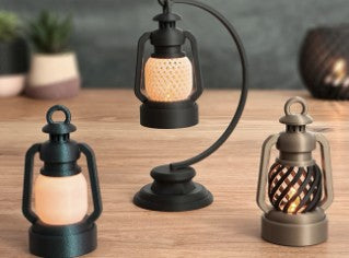 🕯️ Moderne Öllampe – 3D-gedruckte Designer Lampe mit Einsatz für Elektro-Teelicht