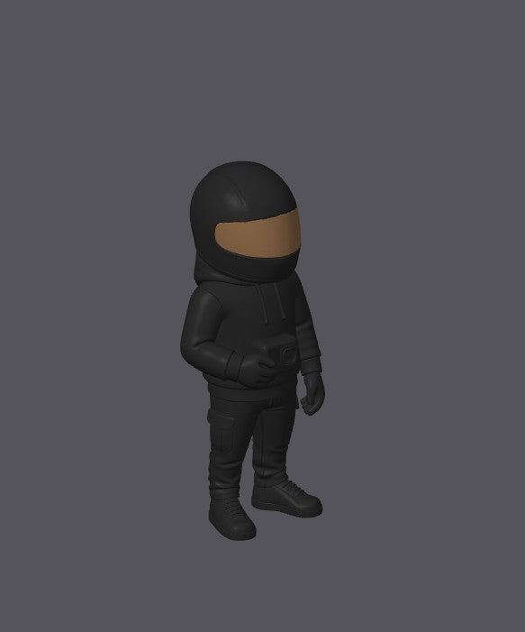 🏍️📷 Biker mit Action-Cam – 3D-gedruckte Designer Figur