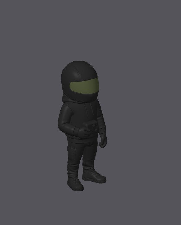 🏍️📷 Biker mit Action-Cam – 3D-gedruckte Designer Figur